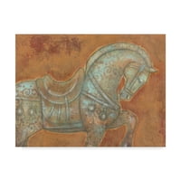 Трговска марка ликовна уметност „Танг коњ I“ платно уметност од Норман Вајат