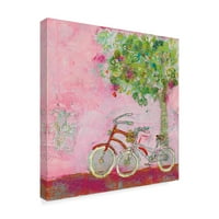 Трговска марка ликовна уметност „Пинк велосипеди“ платно уметност од Кели Ден