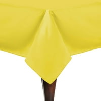 Крајна Текстилна Сатенска Правоаголна Покривка за Маса - За свадба, Специјален Настан или банкет употреба, Лимон Жолта