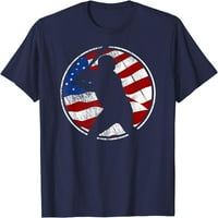 Бејзбол Американско Знаме - Желба Дрво Бејзбол Маица