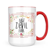 Неонблонд Среќна Цветна Граница ѓаволска Кригла подарок за љубителите На Кафе Чај