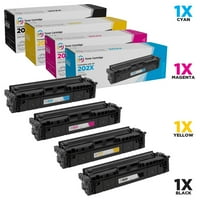 Компатибилна замена на производи за касети со тонер со високи приноси: CF Black, CF Cyan, CF Magenta, CF Yellow
