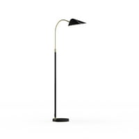 Modrn Scandinavian 60 Прилагодлива ламба за подот, црна