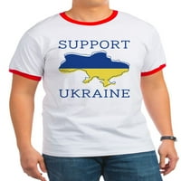 Кафепрес - Поддршка Украина Рингер Т- Памук Прстен Маица