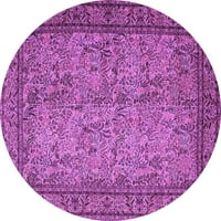 Ахгли Компанија Затворен Круг Персиски Виолетова Традиционална Област Килими, 7 ' Круг