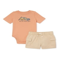 Garanimals Baby Boys Mi & Match облека за деца, 8-парчиња, големини 0-24 милиони