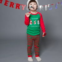 Мијануби Момчиња Девојчиња Божиќни Пижами Деца Ирваси Пјс Празнична Облека За Мали Деца Долги Ракави Комплети За Спиење за 2-7Ј