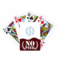 Специјални Датум Информации Венец Ѕиркаат Покер Картичка За Играње Приватна Игра