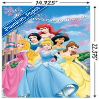 Дизни Принцеза - Замокот Ѕид Постер со Притисни Иглички, 14.725 22.375