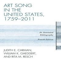 Уметничка Песна Во Соединетите држави, 1759-2011: Прибелешка Библиографија