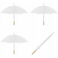Рачен отворен чадор за венчавки, пакет, бело
