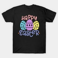 Olyvenn Зачувај ги големите среќни Велигденски печатени кошули за туника за жени модни дами блузи врвови Велигденски јајца Печати