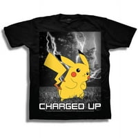 Pikachu Наполни Момци со кратки ракави графички маица