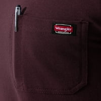 Worngler Workwear Men's & Big Manive Dong Sleeve Pocket Crew-врат-кошула, големини S-5XL