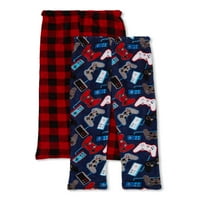 Беверли Хилс Поло Клуб Момци за момчиња пижами, 2-пакувања, големини со 4-18