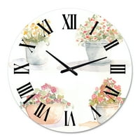 Дизајн на традиционалниот wallиден часовник на четири садови на отворено