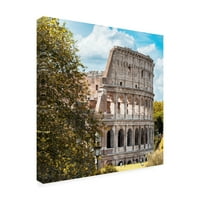 Трговска марка ликовна уметност „Долче Вита Рим убава Колосеум VIII“ платно уметност од Филип Хугонард