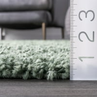 Нулум Кара Цврст килим од областа на Шаг, 4 '6', зелена