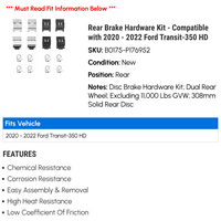 Комплет за хардвер за задна сопирачка - Компатибилен со - Ford Transit- HD