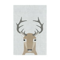 Трговска марка ликовна уметност „белиот елен постелнина“ платно уметност од Ени Бејли уметност