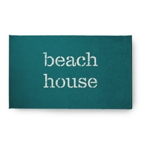 Едноставно Дејзи Бич Хаус Наутички килим Chenille, океански чај