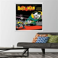 Стрипови-Бетмен-Покритие Ѕид Постер Со Дрвена Магнетна Рамка, 22.375 34