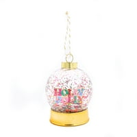 Спакувана забава „Светиот“ Снежен глобус Божиќен украс, украс за доказ за мулти-бои