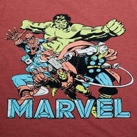 Marvel Boys Avengers Долг ракав и Краток ракав Графички сет, 2-парчиња, големини 4-18