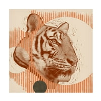 Jacејкоб Грин „поп уметност тигар I“ платно уметност