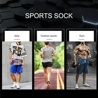3парови Кошаркарски Спортски Чорапи Дишечки Мажи Зафат Чорапи Против Лизгање