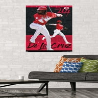 Црвените Синсинати - Постер за wallидови на Ели де ла Круз, 22.375 34