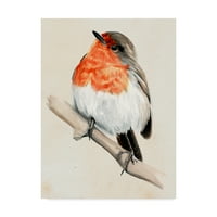 Трговска марка ликовна уметност „Мала птица на филијалата IV“ платно уметност од ennенифер Пакстон Паркер