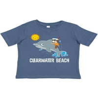 Инктастична плажа Клирвотер Бич Флорида Подарок за одмор Дете момче или маица за девојчиња за деца