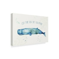 Трговска марка ликовна уметност „Длабоко море“ платно уметност од Ен Таволети
