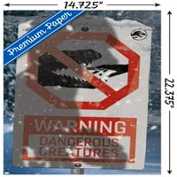 Јура Светот: Доминион-Предупредување Знак Логото Ѕид Постер, 14.725 22.375