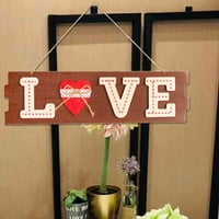 Домашна Декорација САМОСТОЈНИ Подароци За Денот на Вљубените Приврзок За Денот На Вљубените Рачно Изработени Висечки Орнаменти Стил На Срцева Шема 5