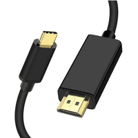 В ДО HDMI Кабел 6ft, [USB 3. Тип Ц ДО HDMI 4K, ГОЛЕМА Брзина] USB Тип Ц До HDMI Кабел За Домашна Канцеларија, [Компатибилен
