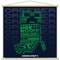 Minecraft-Creeperscope Ѕид Постер, 22.375 34