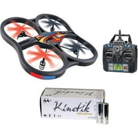 Светски технолошки играчки со 5-канали пантер шпионски беспилотни летала и комплет за батерии Кинетик АА, пакет